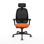 PIQUERAS Y CRESPO Silla de oficina Cilanco Naranja y Negro