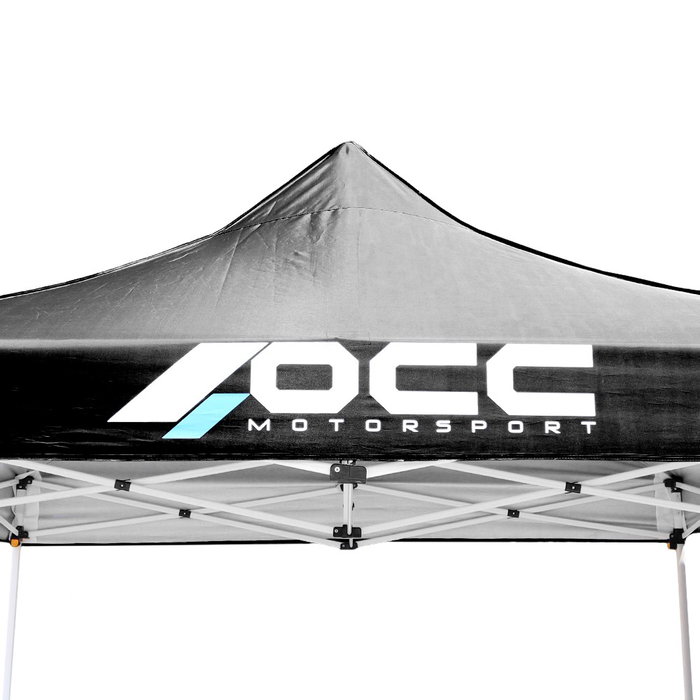 OCC Motorsport Carpa Racing OCCCARP03, 3x3 Metros, Acero 40mm, Tejido Oxford 420, Impermeable y UV, Incluye Bolsa de Transporte