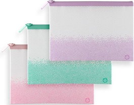 CARCHIVO Pack de 6 bolsas con cremallera A5 Serie Sense colores surtidos