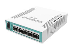 MikroTik CRS106-1C-5S Switch 5 x SFP, 400 MHz, 128 MB RAM, PoE In, Blanco