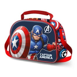 Karactermania Bolsa Portamerienda 3D Capitán América Patriot Multicolor
