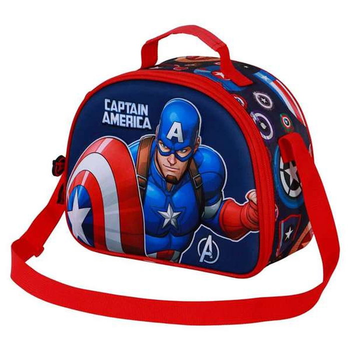 Karactermania Bolsa Portamerienda 3D Capitán América Patriot Multicolor
