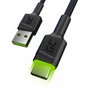Green Cell Cable USB-C a USB-A 2.0 KABGC13 de 2m con LED Negro