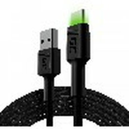 Green Cell Cable USB-C a USB-A 2.0 KABGC13 de 2m con LED Negro