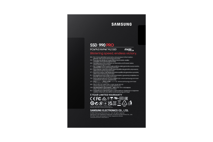 Samsung 990 PRO SSD Interno M.2 PCIe 4.0 NVMe 2 TB con Disipador, 7450/6900 MB/s, V-NAND MLC, para PC y Consolas (PS5)