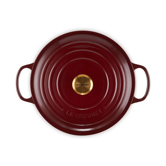 Le Creuset Signature Roaster redondo 28cm Rojo