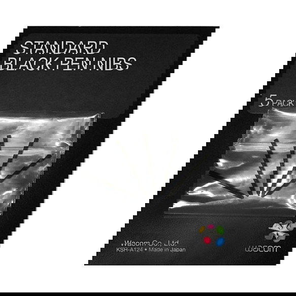 Wacom ACK-20001 Plumillas para Lápiz Digital Negro 5 Piezas