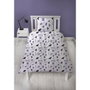 Wednesday Juego de cama reversible MIÉRCOLES en microfibra con funda nórdica 140 x 200 cm y funda de almohada 63 x 63 cm