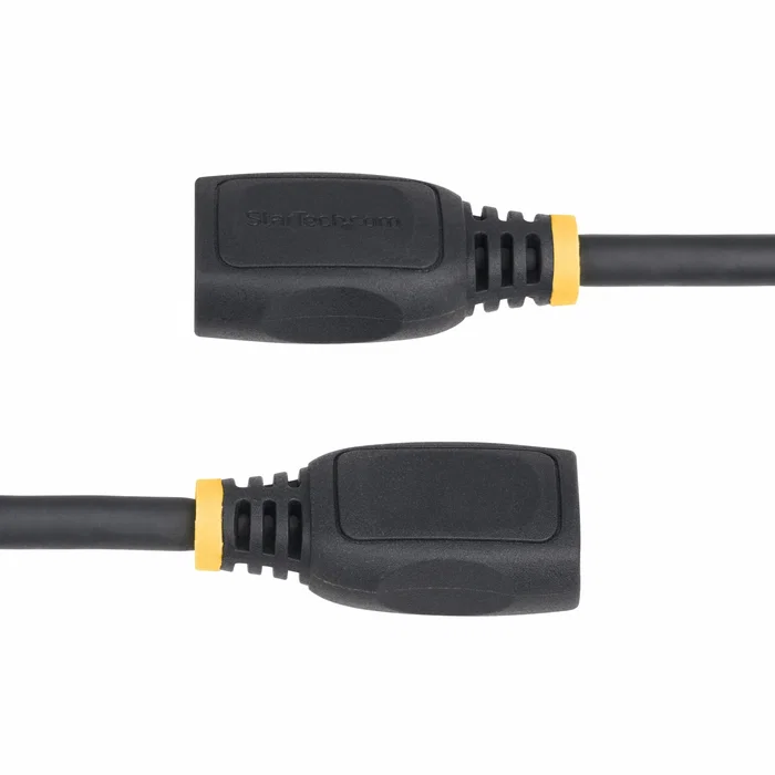 StarTech.com HD2MF3FL Cable Extensor/Alargador HDMI 2.0 Macho Hembra 1 Metro (3.3ft) - Alta Velocidad 18 Gbps, 4K UHD a 60Hz, HDR10, HDCP 2.2, Audio ARC, Chapado en Oro