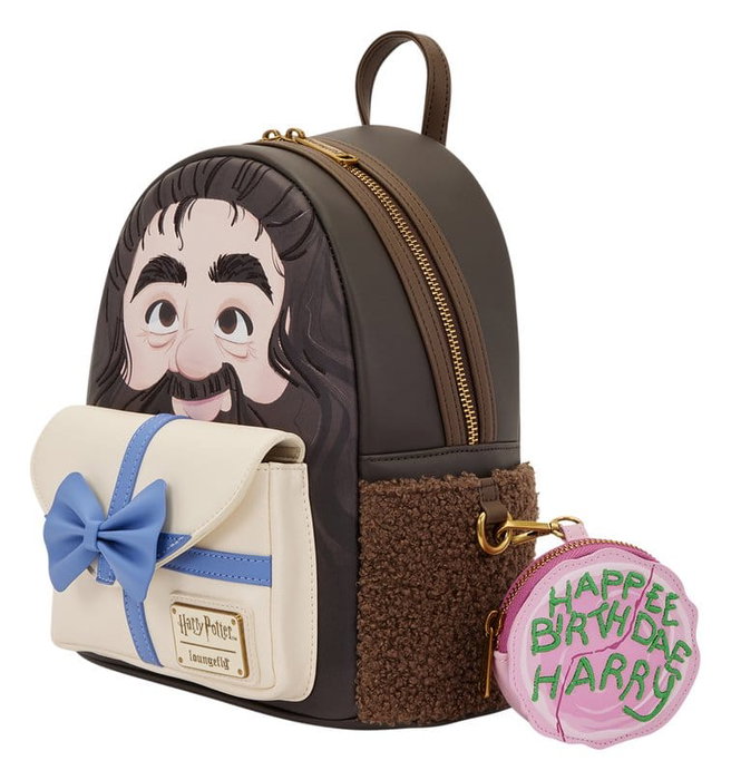 Loungefly Mochila con monedero Harry Potter Mini Hagrid Birthday Cake Loungefly Mochila con monedero Harry Potter Mini Hagrid Birthday Cake