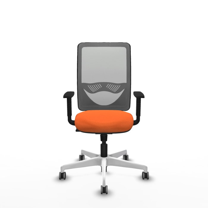 PIQUERAS Y CRESPO Silla de oficina Zulema Naranja y Gris