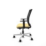 PIQUERAS Y CRESPO Silla de oficina Haches con mecanismo Sincro/Traslack, Crema y Negro