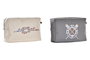 DKD Home Decor Neceser Atlántico Gris Blanco (2 Unidades)