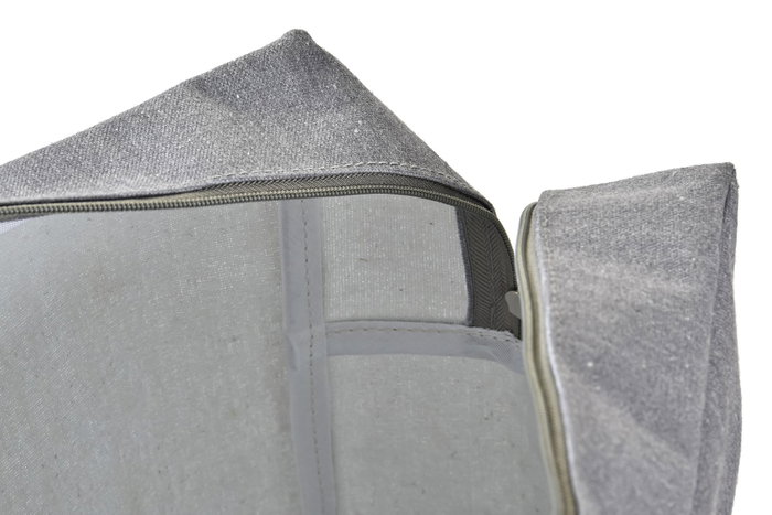 DKD Home Decor Neceser Atlántico Gris Blanco (2 Unidades)