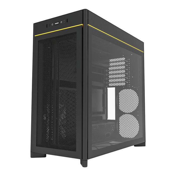 Montech HS01 Midi Tower PC Negro ATX, Micro ATX, Mini-ITX para Gaming y PC de Alto Rendimiento