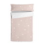 Saco Nórdico sin Relleno HappyFriday Basic Kids Little star Rosa 90 x 200 cm
