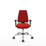 PIQUERAS Y CRESPO Silla de oficina Elche Rojo con Brazos 1D
