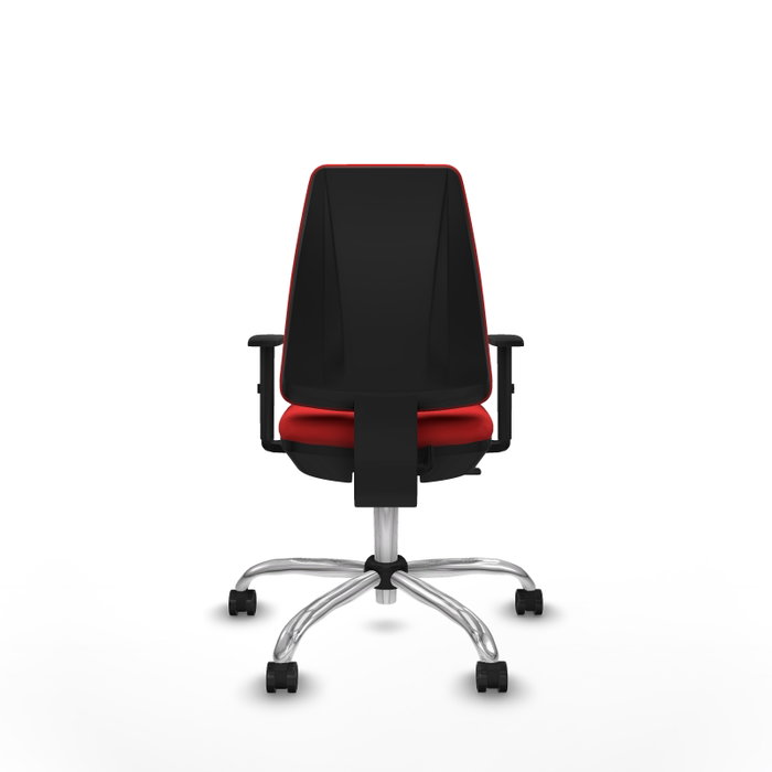 PIQUERAS Y CRESPO Silla de oficina Elche Rojo con Brazos 1D