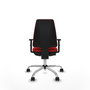PIQUERAS Y CRESPO Silla de oficina Elche Rojo con Brazos 1D