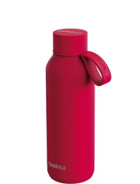 Quokka Botella termo 510ml acero inox con colgador cherry red