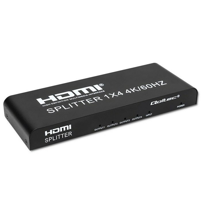 Qoltec 51799 divisor hdmi activo 4 x hdmi 4k x 2k 6gb/s 60hz Qoltec 51799 divisor hdmi activo 4 x hdmi 4k x 2k 6gb/s 60hz