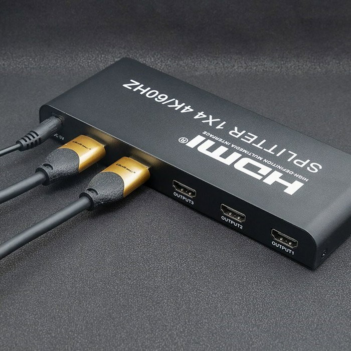 Qoltec 51799 divisor hdmi activo 4 x hdmi 4k x 2k 6gb/s 60hz Qoltec 51799 divisor hdmi activo 4 x hdmi 4k x 2k 6gb/s 60hz