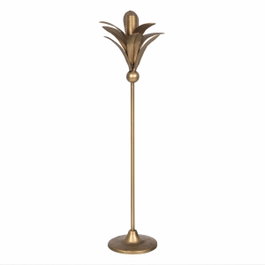 Ixia Portavelas Decorativo Oro Metal 15 x 15 x 54 cm