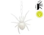 Araña colgante de 18x19 cm con luz blanca para decoración de Halloween