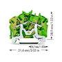 WAGO 2002-6307 Regleta 5,2 mm