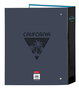 Carpeta de anillas BlackFit8 California Azul Negro A4 27 x 33 x 6 cm
