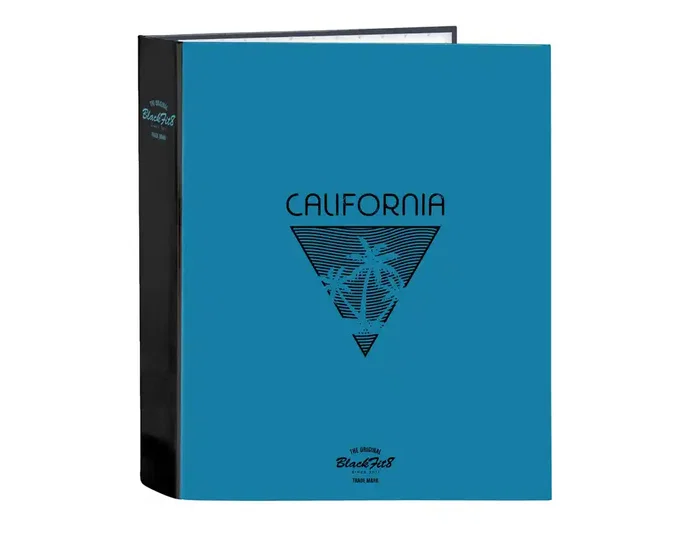 Safta Carpeta Blackfit8 California de 4 Anillas Lomo Ancho