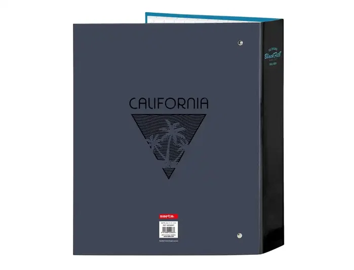 Safta Carpeta Blackfit8 California de 4 Anillas Lomo Ancho