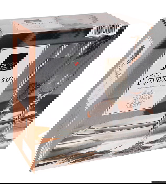 Royal Leerdam Set 6 Copas Champagne 21 cl "Gótica"