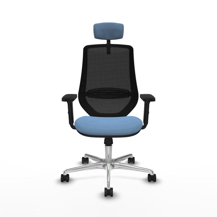 PIQUERAS Y CRESPO Silla de oficina Mardos con mecanismo Sincro, Azul cielo y Negro PIQUERAS Y CRESPO Silla de oficina Mardos con mecanismo Sincro, Azul cielo y Negro