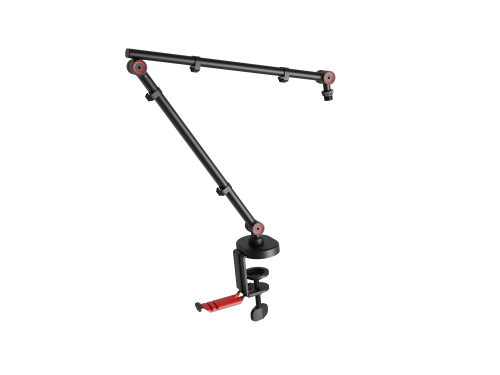 Thulium 500 Soporte Brazo Micrófono Gaming Negro NGM-2156 - Compatibilidad Universal, 1kg Carga, Acero, Base Escritorio