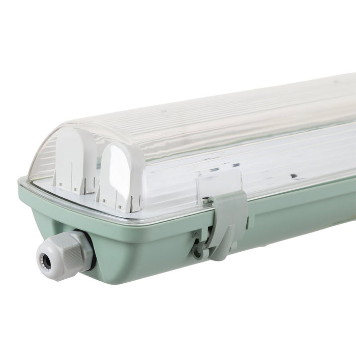 Equipo Estanco IP65 para 2 Tubos LED T8 de 120cm ABS/PC Gris Equipo Estanco IP65 para 2 Tubos LED T8 de 120cm ABS/PC Gris