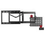B-Tech BT7883 Soporte de Pared para Pantalla Plana con Bandeja de Almacenamiento AV Extraíble - Negro
