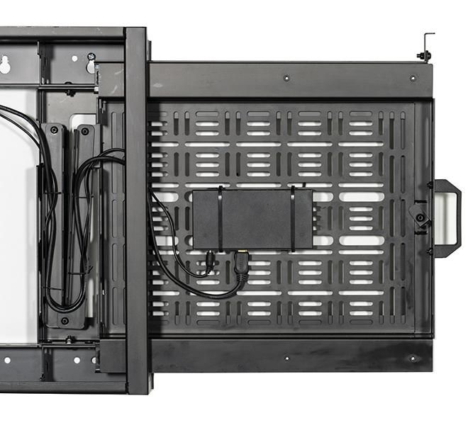 B-Tech BT7883 Soporte de Pared para Pantalla Plana con Bandeja de Almacenamiento AV Extraíble - Negro B-Tech BT7883 Soporte de Pared para Pantalla Plana con Bandeja de Almacenamiento AV Extraíble - Negro