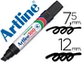 Artline Rotulador Permanente 100 Negro Punta Biselada Extragruesa Trazo 7,5-12 mm