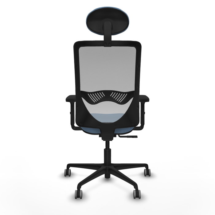 PIQUERAS Y CRESPO Silla de oficina Zulema con mecanismo Sincro, Azul cielo y Gris PIQUERAS Y CRESPO Silla de oficina Zulema con mecanismo Sincro, Azul cielo y Gris