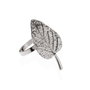 Versa Servilletero Hoja Plateado Metal, Aleacion de Zinc 6 cm x 4.5 cm x 3 cm (10 Unidades)