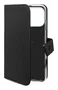 Celly WALLY Funda cartera para Apple iPhone 17 Pro, 16 cm (6.3"), Imitación piel, Negro - Soporte sobremesa, Bolsillo para 3 tarjetas, Cierre magnético