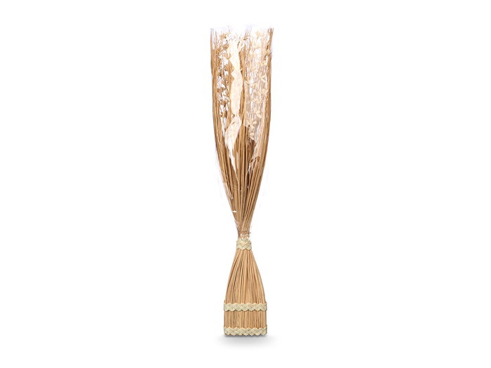 Giftdecor Ramillete Cuadrado Natural, Materia Vegetal Seca, Color Natural, 14 cm x 100 cm x 10 cm (Set de 4)