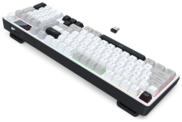 Redragon Aria PRO Teclado Gaming de Membrana Blanco-Gris Redragon Aria PRO Teclado Gaming de Membrana Blanco-Gris