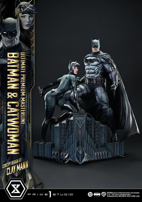 DC Comics Estatua Ultimate Premium Masterline Series 1/4 Batman & Catwoman (Concept Design by Clay Mann) 56 cm DC Comics Estatua Ultimate Premium Masterline Series 1/4 Batman & Catwoman (Concept Design by Clay Mann) 56 cm