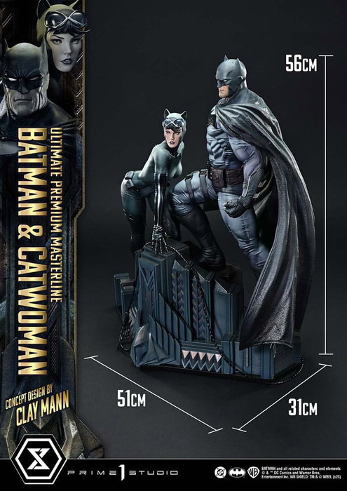 DC Comics Estatua Ultimate Premium Masterline Series 1/4 Batman & Catwoman (Concept Design by Clay Mann) 56 cm DC Comics Estatua Ultimate Premium Masterline Series 1/4 Batman & Catwoman (Concept Design by Clay Mann) 56 cm