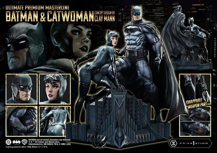 DC Comics Estatua Ultimate Premium Masterline Series 1/4 Batman & Catwoman (Concept Design by Clay Mann) 56 cm DC Comics Estatua Ultimate Premium Masterline Series 1/4 Batman & Catwoman (Concept Design by Clay Mann) 56 cm