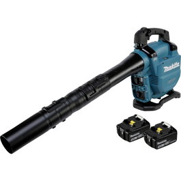 Makita DUB363PT2V Soplador y Aspirador de Hojas Inalámbrico con 2 Baterías de 5.0 Ah y Cargador Doble