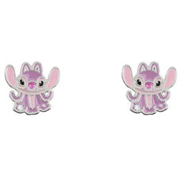PEERS HARDY Pendientes Angel Stitch Disney Bañados en Plata con Circonita Cúbica