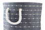 DKD Home Decor Cesta Azul Marino Blanco Poliéster Set de 2 Unidades 38 x 47 x 38 cm